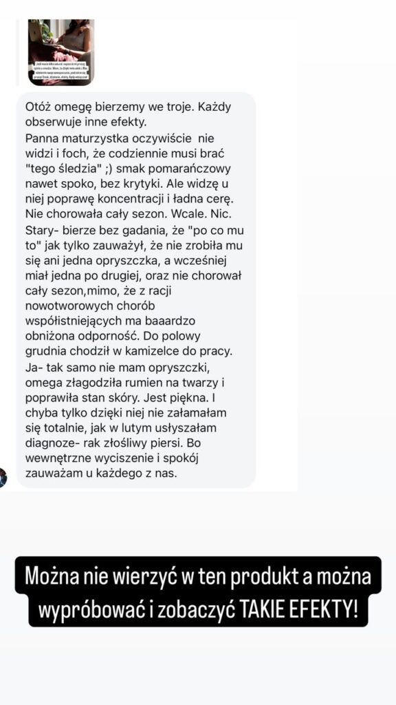 eqology omega-3 calareszta Dagmara Hicks opinie