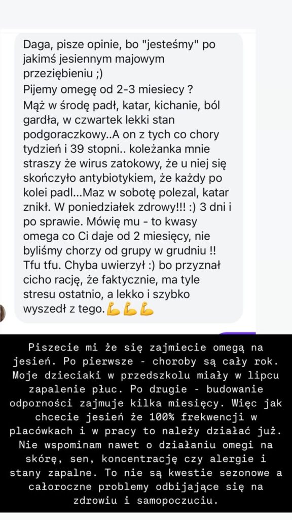 eqology omega-3 calareszta Dagmara Hicks opinie